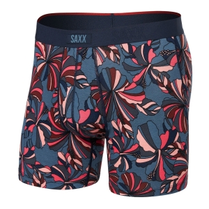 Saxx Mens Vibe Xtra Boxer Brief Fly Flower Pop/Twilight Small