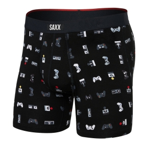 Saxx Mens Vibe Xtra Boxer Brief Fly Gamer/Black Small