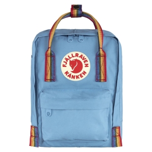 Fjallraven Kanken Rainbow Mini Backpack Black