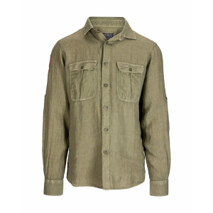 Amundsen Sports Mens Safari Linen Shirt G. Dyed