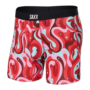 Saxx Mens Vibe Super Soft Boxer Brief Lava Lamp Flamingo/Multi Small
