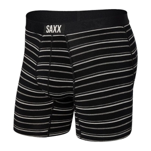 Saxx Mens Vibe Super Soft Boxer Brief Black Coast Stripe Large