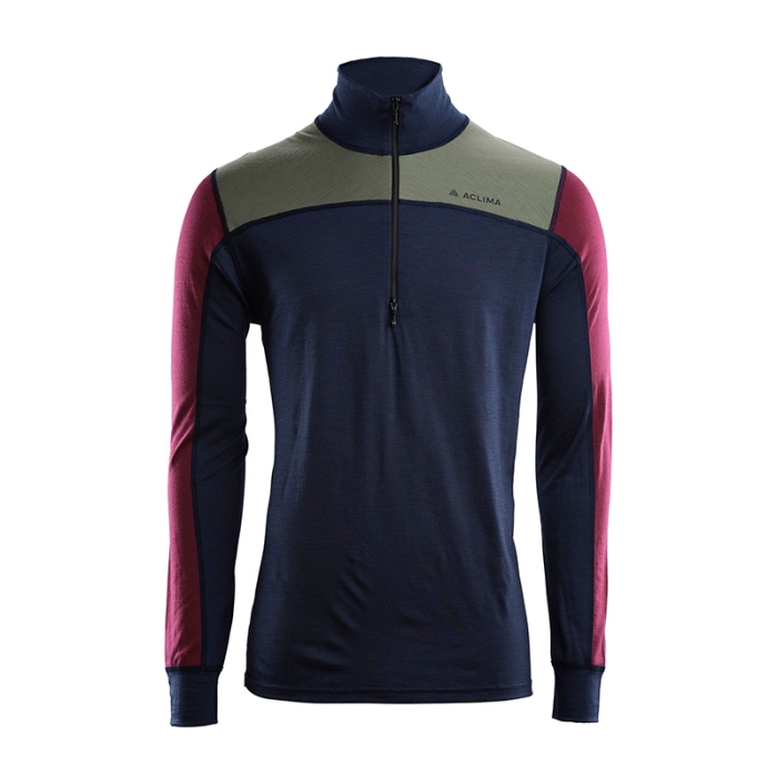 Aclima Mens LightWool Reinforced Mockneck